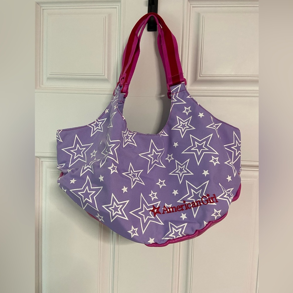 ColorBlock Starry Nylon Tote Bag